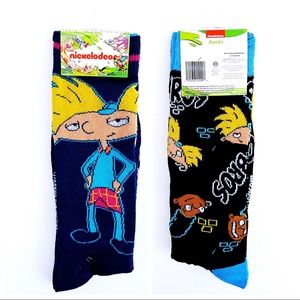 Hey Arnold Gerald Crew Socks Mens Womens 90s Nickelodeon Retro Fun Novelty Gift